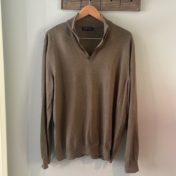 Lauren Ralph Lauren Other - polo Golf Ralph Lauren 1/2 Zip 100% Merino Wool Sweater size XL